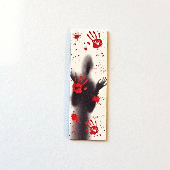 Halloween Magnetic Bookmarks Spooky Horror Shadow Blood Hands, Splatter Design G - Picture 8 of 8